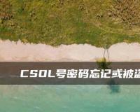 CSOL号密码忘记或被盗怎么办?